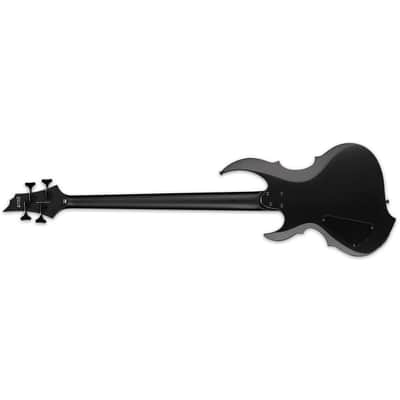 ESP LTD TA-204 FRX Tom Araya Black Satin Electric Bass Guitar TA204 TA-204FRX - Brand New image 2