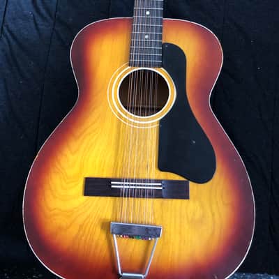 1960s Harmony H912 Stella 12-string - high action? - case image 5