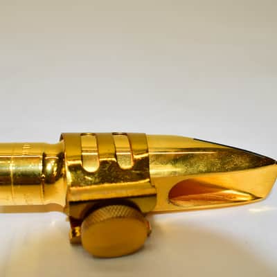 Otto Link Super ToneMaster 7 Metal Alto Saxophone Mouthpiece, Gold w/ Cover & Ligature image 7