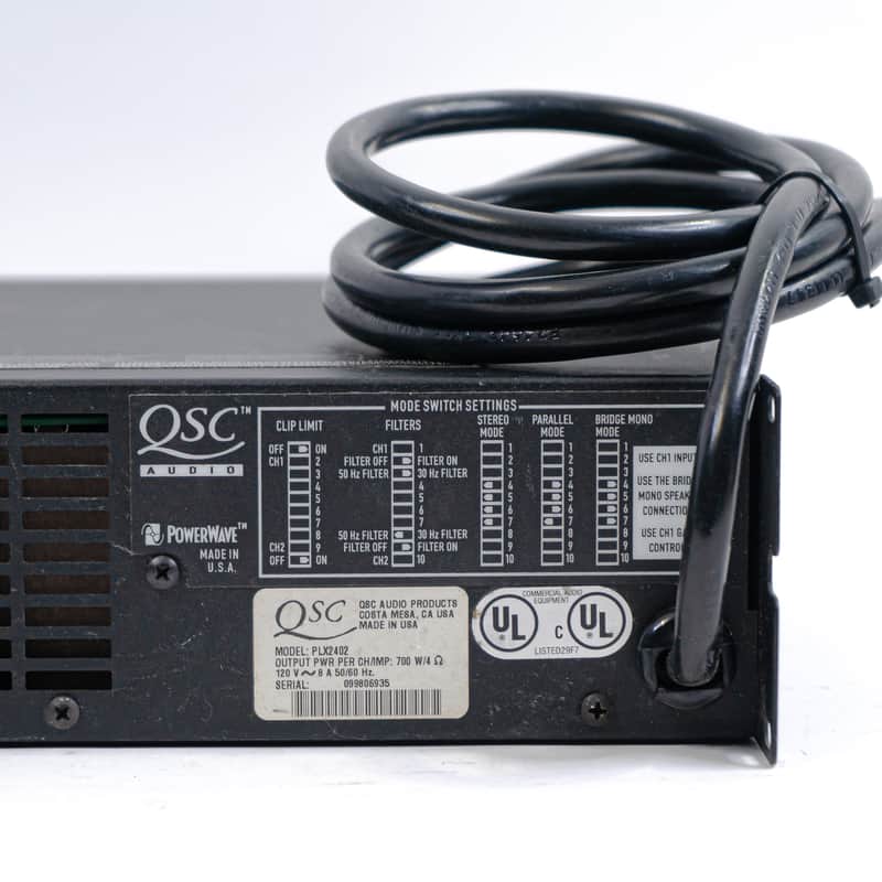 QSC PLX2402 2-Channel Power Amplifier - 3,400 Watts | Reverb España