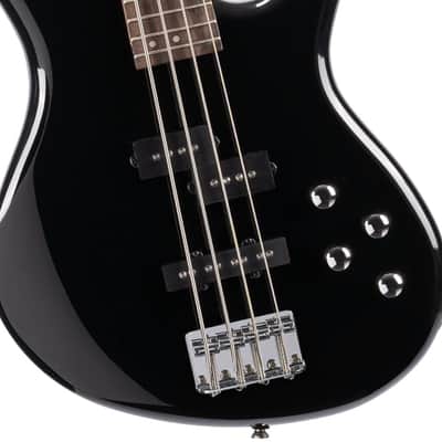 Cort Action Bass-Plus-BK Black Poplr Bd 2Bnd Act Eq P&J P/up (ACTION BASS PLUS BK-A-U) image 2