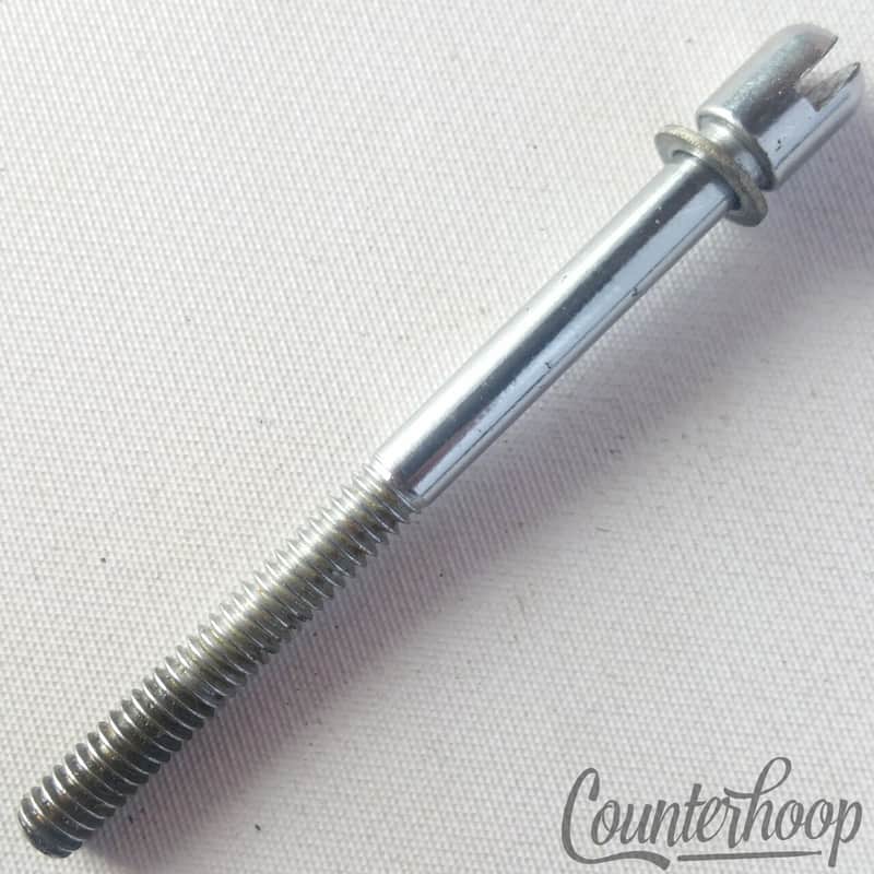 Ajax 2 9/16"Slotted Tension T-Rod Snare/Tom Drum UK Vintage 60s Tensioner Chrome image 1