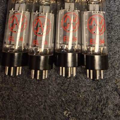 JJ Electronic EL34 Power Tubes Matched Quad image 1