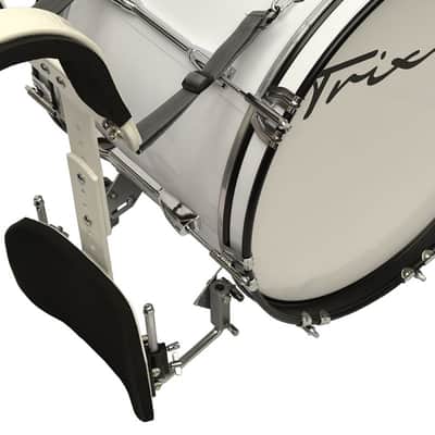 Trixon Field Series Marching Bass Drum 28×12 - White image 5