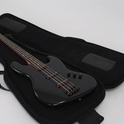 Harvest Fine Leather Black Buffalo & Canvas Electric Bass Guitar Gig Bag image 4