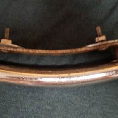 vintage MIJ JAPAN made RAIL CONSOLETTE  M.I.J. Chrome  * Bass Mount for Tom (item #3) Banana Hot Dog image 2