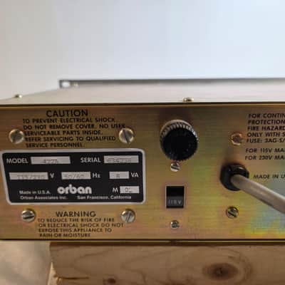 Orban Model 422A Stereo Gated Compressor / Limiter with De-Esser 1980s - Blue image 6