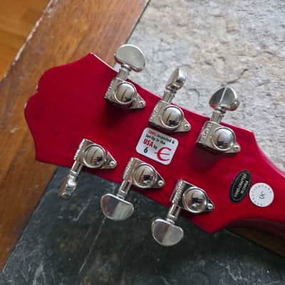 Epiphone Dot CH semi-hollowbody w/ohsc 2014 - cherry red image 5