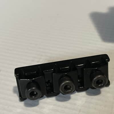 1990's Jackson Dinky Guitars JT-580LP Takeuchi Black Licensed Floyd Rose Tremolo Guitar Bridge image 2