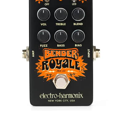 Electro-Harmonix Bender Royale Fuzz pedal - black image 1