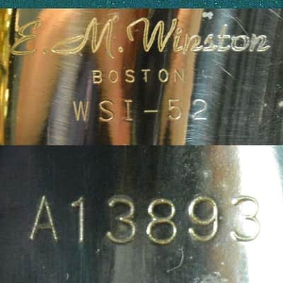 E. M. Winston Boston WSI-52 alto saxophone Brass, USA image 16