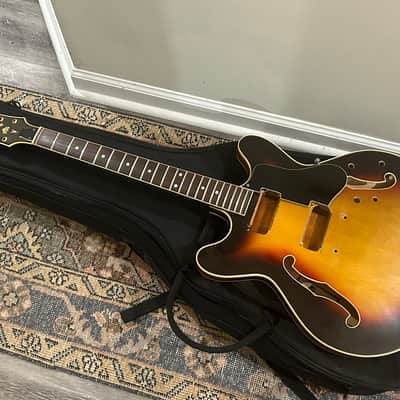 Vintage Standel 420-S Semi Hollow 1960’s Husk Sunburst image 1
