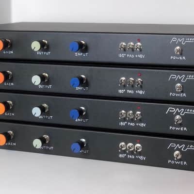 Yamaha PM 1000 "High Gain" vintage microphone preamp, CYCLOPS AUDIO racked 1 channel with DI image 4