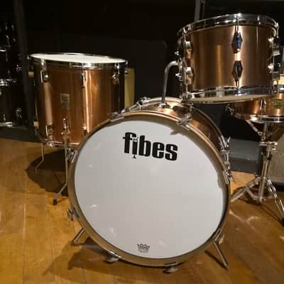 Fibes 3 piece drumset 1970s  - Copper image 2