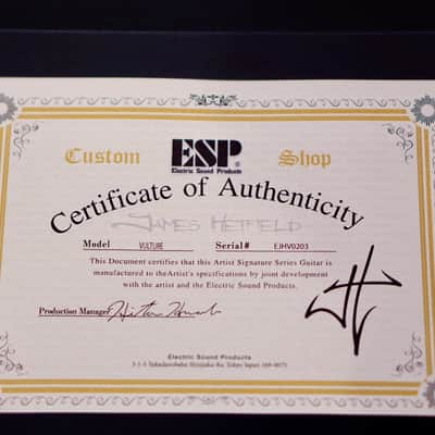ESP Vulture James Hetfield Signature Olympic White image 9
