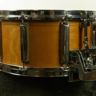 1980s Yamaha Recording Custom 6.5x14 Real Wood Snare Drum SD-065D image 3
