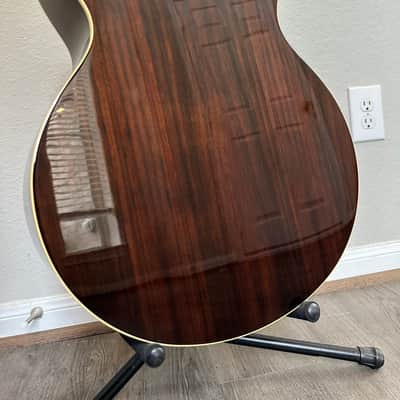 Yamaha  LJX6CA Natural wood jumbo electric acoustic guitar with Case image 11