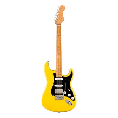 Used Fender American Ultra II Stratocaster HSS Electric Guitar - Graffiti Yellow image 2