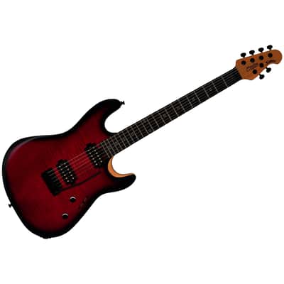 Rabea Massaad Blood Flame Burst Sterling by Music Man image 1