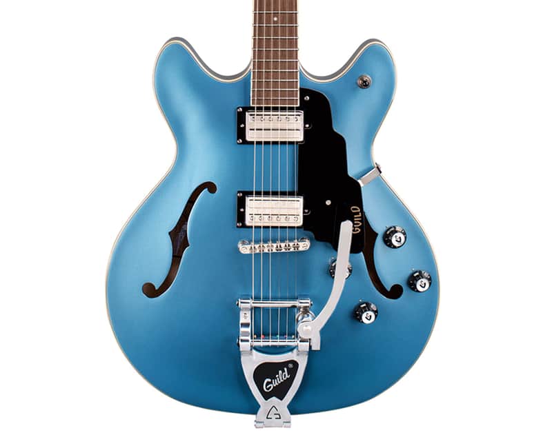 Guild Starfire I Double-Cut Semi-Hollow Guitar w/GVT - Pelham Blue Metallic image 1