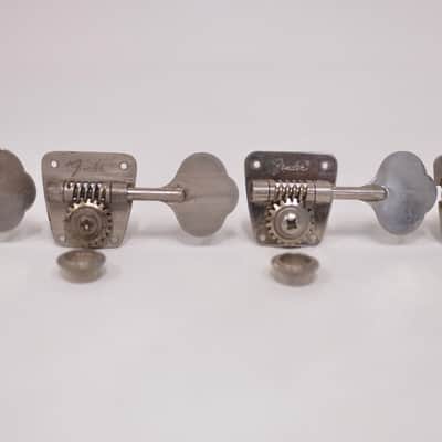 1973-1974 Vintage Fender Precision Jazz Bass NICKEL TUNERS with Bushings & Screws 1970 1971 1972 1975 Telecaster image 4
