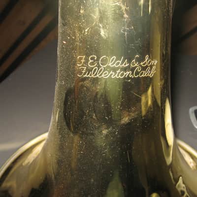 F. E. Olds & Sons Marching Baritone 1977-78 Gold Lacquer image 2