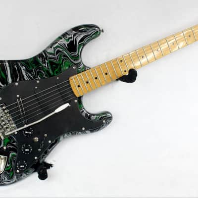 Custom Swirl Painted and Upgraded Arbor Strat Style Electric Guitar image 5
