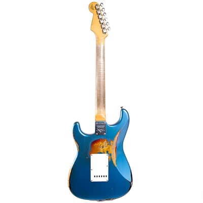 Fender CS NAMM '60 Strat Heavy Relic Lake Placid Blue 2014 Lake Placid Blue/3 Tone Sunburst image 5