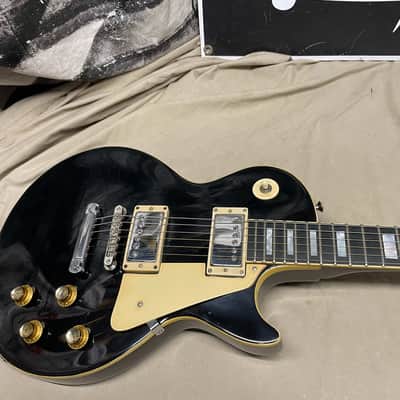 Gibson Les Paul Standard Guitar -Repaired/Routed/Re-finished-Read Description! 1969 Goldtop->Black image 4