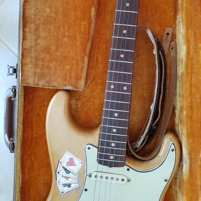 Fender Stratocaster 1962 Natural Slab board/veneer Transition month image 3