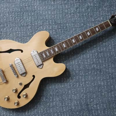 2021 Epiphone Casino Dot Guitar Reissue Natural Blonde Near Mint P 90s ES-335 Dot image 1