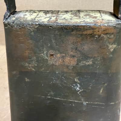Unbranded Vintage Steel Cowbell – Handcrafted Construction – Rustic Patina – Used (Poor Condition) image 4