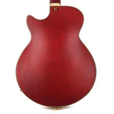 D'Angelico Deluxe Bobby Weir 3 Semi-Hollow Satin Trans Wine image 3