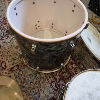 Leedy Broadway "Nite Club" 4 Piece Drum Set - 1946 - Black Diamond Pearl (C019) image 25