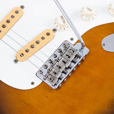 1987 Fender Stratocaster ‘57 Vintage Reissue ST57-55 Sunburst 100% Original w/ Case, Japan MIJ Fujigen image 7