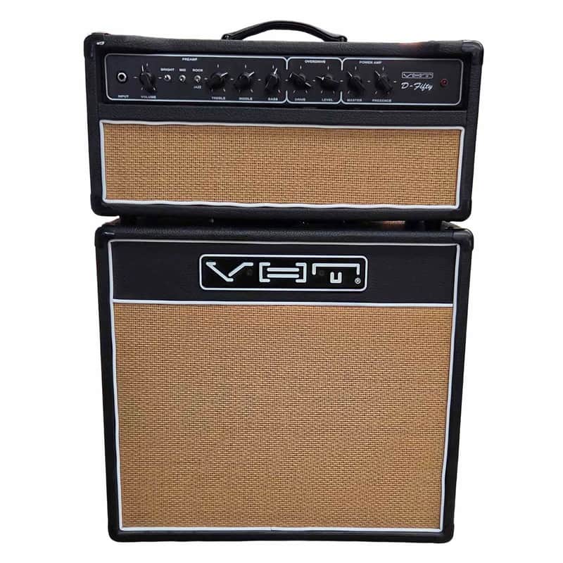 VHT D-Fifty 50-Watt Tube Guitar Amplifier Head with Special 6 112C 1x12" Cabinet Used image 1