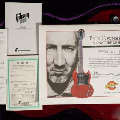 2000 Gibson Custom Pete Townsend Signature SG Special #97 Of 250 Yamano Export w/OHSC image 9