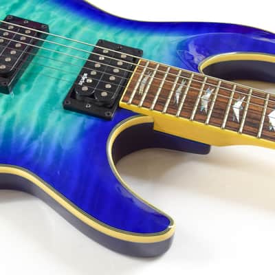 Schecter Omen Extreme-6 - Ocean Blue Burst image 5