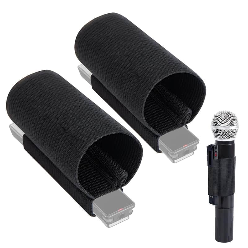 Hand Microphone Elastic Sleeve For Sony Voice Recorder, Elastic Sleeve Accessories Compatible With Sony Tx660/Sony Tx650, For Speech,Interview Camera, Wedding Handheld Microphone?2Pcs? image 1
