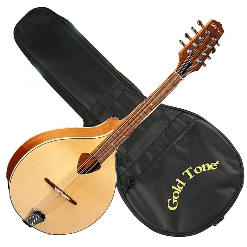 Gold Tone Mandola Solid Spruce Top Mahogany Neck Traditional Irish Mandola with Pickup & Gig Bag image 1