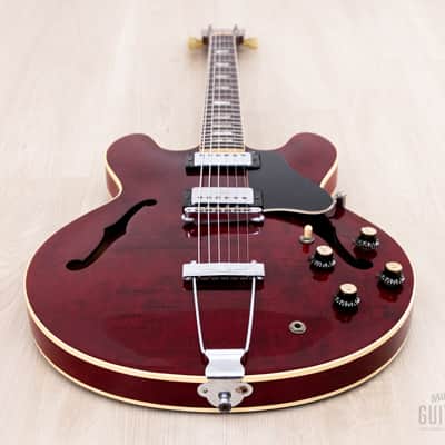 1975 Gibson ES-335 TDC Vintage Semi-Hollow Guitar Cherry Figured Maple w/ T Tops, Case image 13