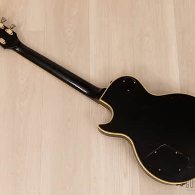 1981 Greco Super Real Custom EG1000 Black Beauty Vintage Guitar w/ Maxon Dry Z Pickups, Bigsby B7, Case image 13