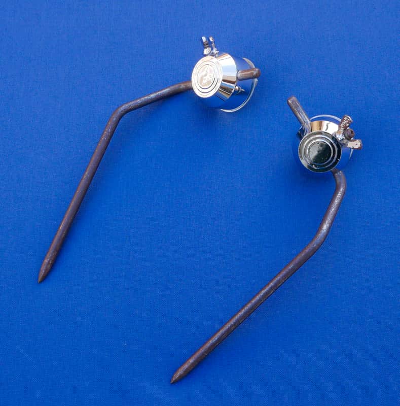 Hayman Vibrasonic Bass Drum Spurs Complete 70s image 1