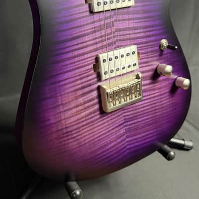Schecter C-1 Standard Plus Electric Guitar Transparent Purple Burst Finish image 6