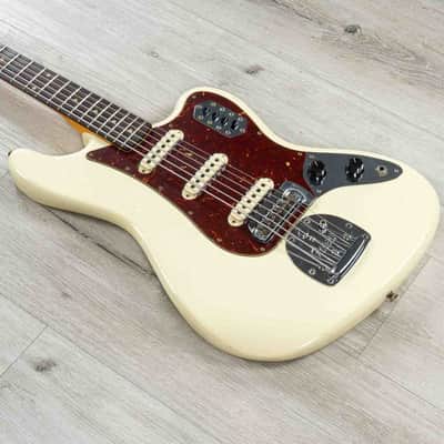 Fender Custom Shop Bass VI Journeyman Relic Guitar, Rosewood, Vintage White image 1