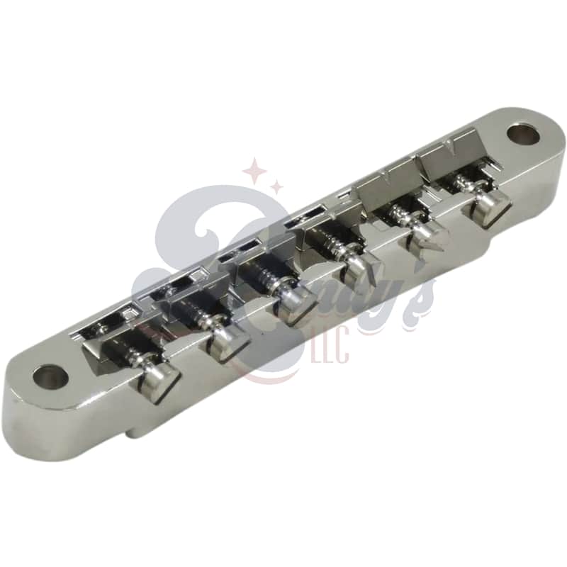 Advanced Plating 1265N Vintage ABR-1 Bridge w/ Notched Titanium Saddles - Fits Gibson® & Heritage®-Nickel image 1