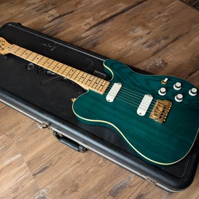 1983 Fender Telecaster Elite Gold Electric Guitar Trans Emerald Green Excellent Player! image 7