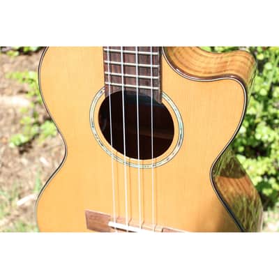 Kala KA-SCAC-T-CE Solid Cedar Top Tenor Cutaway Acoustic-Electric Ukulele w/ Fishman Kula EQ image 21