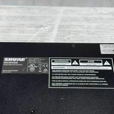 SHURE MXWAN18 MICROFLEX WIRELESS AUDIO INTERFACE #5157 (ONE) THS image 6