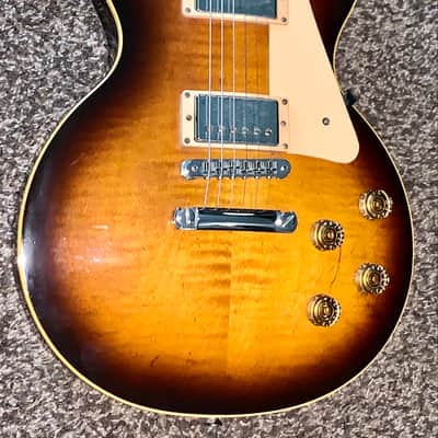2009 Gibson Les Paul Traditional tobacco sunburst electric guitar made in the USA ohsc image 2